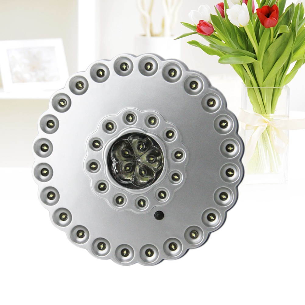 Umbrella Lights Cordless 41 LEDs Lights with Three Lighting Modes for Camping Tents Outdoor Use (Silver)