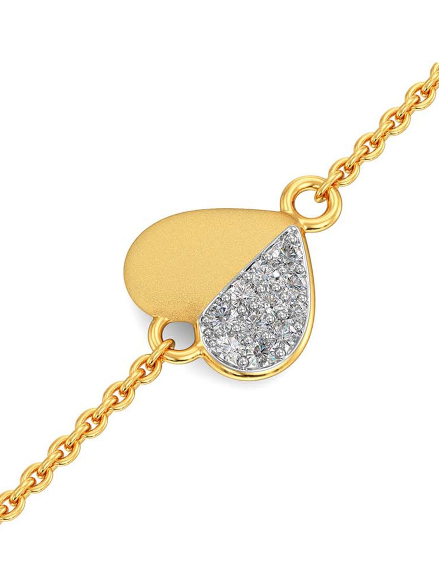 Joyalukkas 18k Yellow Gold & Diamond LOVE Tennis Bracelet for Women