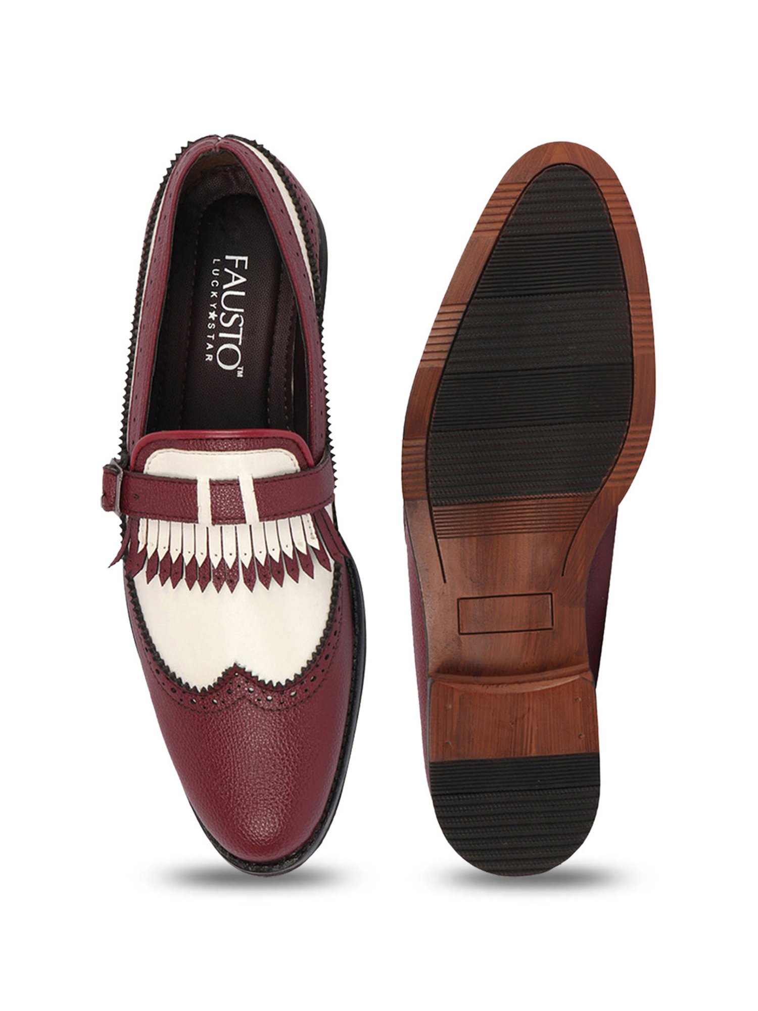 Fausto Men's Cherry Monk Shoes