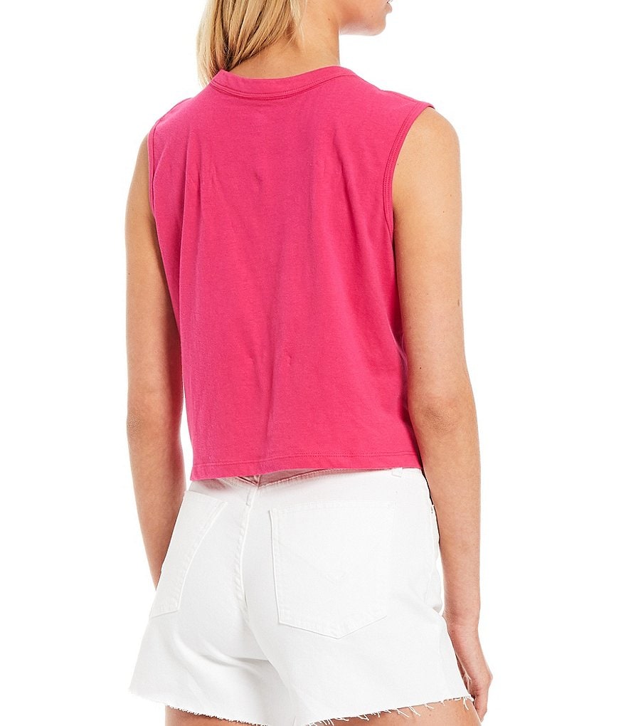 French Connection Knit Jersey Crew Neck Tank