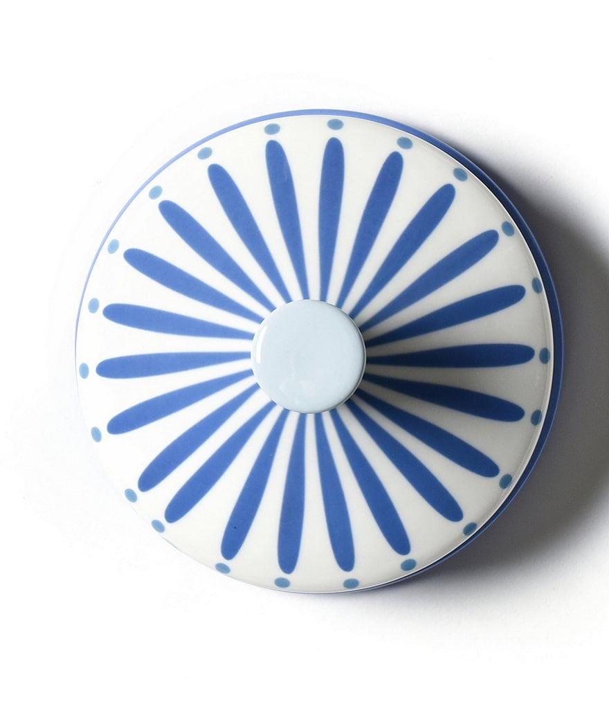 Coton Colors Wedgewood Burst Round Butter Dish