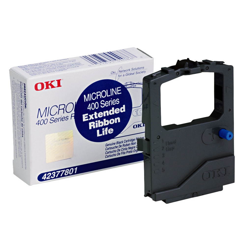 12 X Okidata 42377801 Self-Inking Black Ribbon (4M Characters)