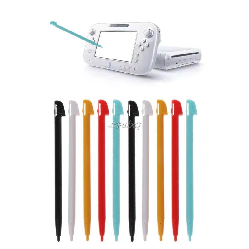 10Pcs Stylish Color Touch Stylus Pen for Nintendo Wii U WIIU GamePad Console Nov01