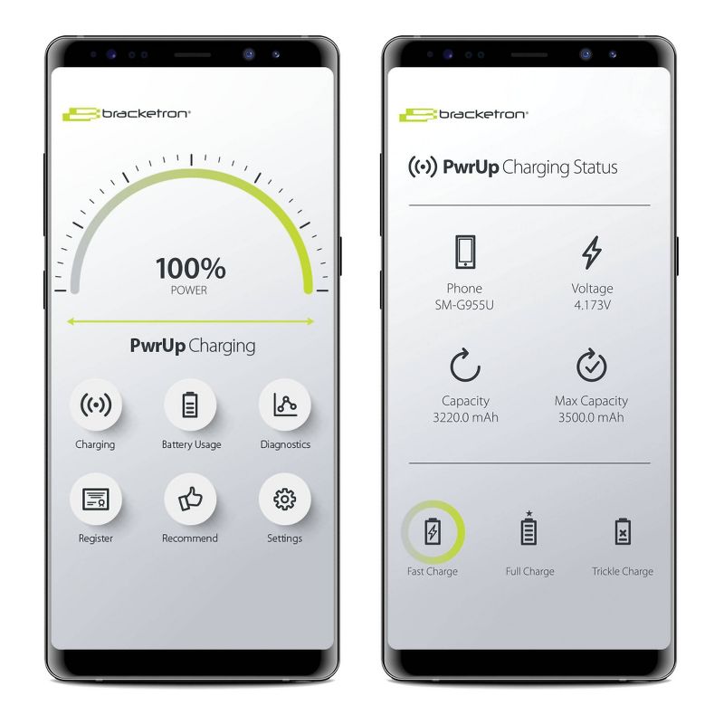 Bracketron Power Up Wireless Charging Gravity Dash/Window & Vent Mount - Black