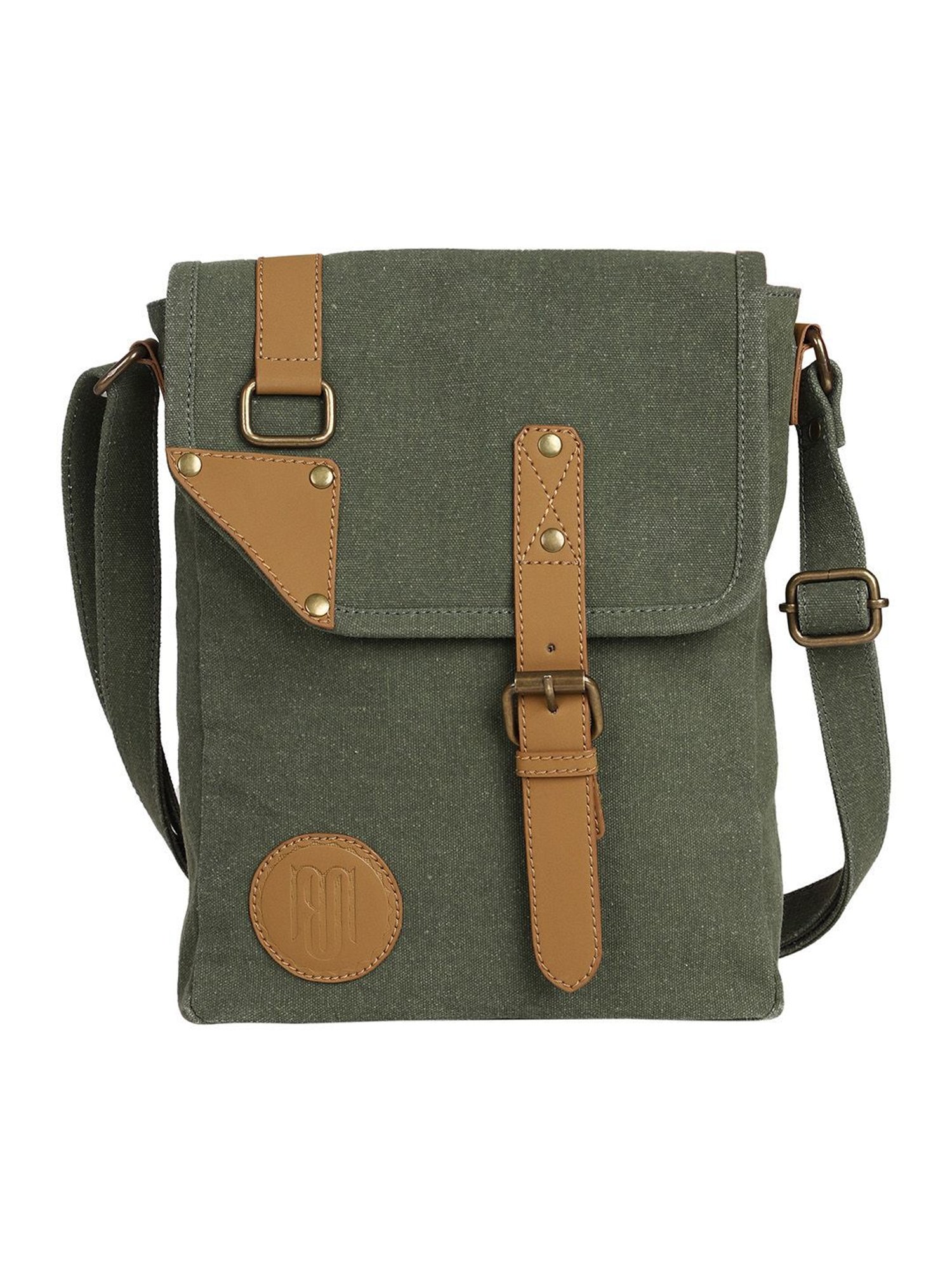 Mona B Olive Green Small Cross Body Bag