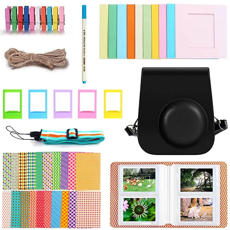 Accessories Compatible with Fujifilm Instax Mini 11 Instant Polaroid Film Camera Bundle Pack Include Albums Shoulder StrapOther Accessories Black