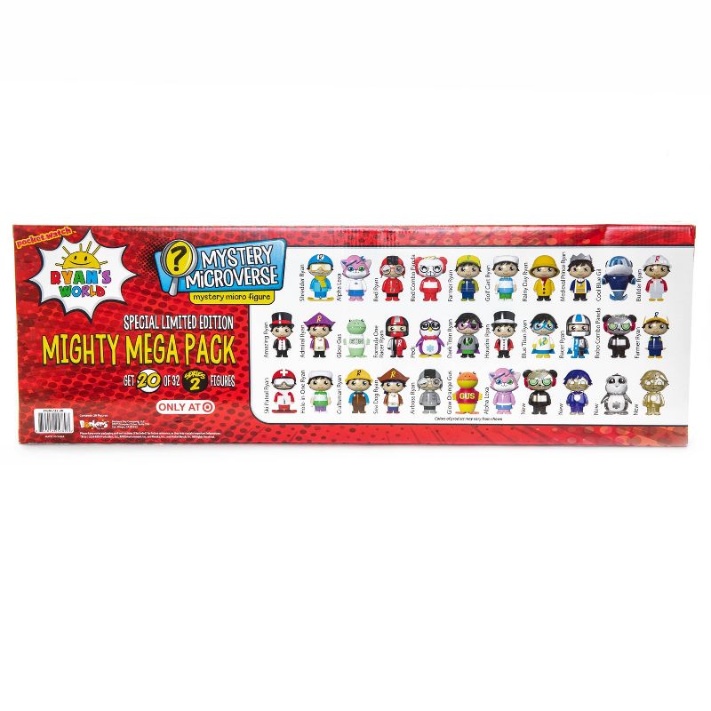 Ryan's World Micro Figure Mighty Mega Pack - 20pc