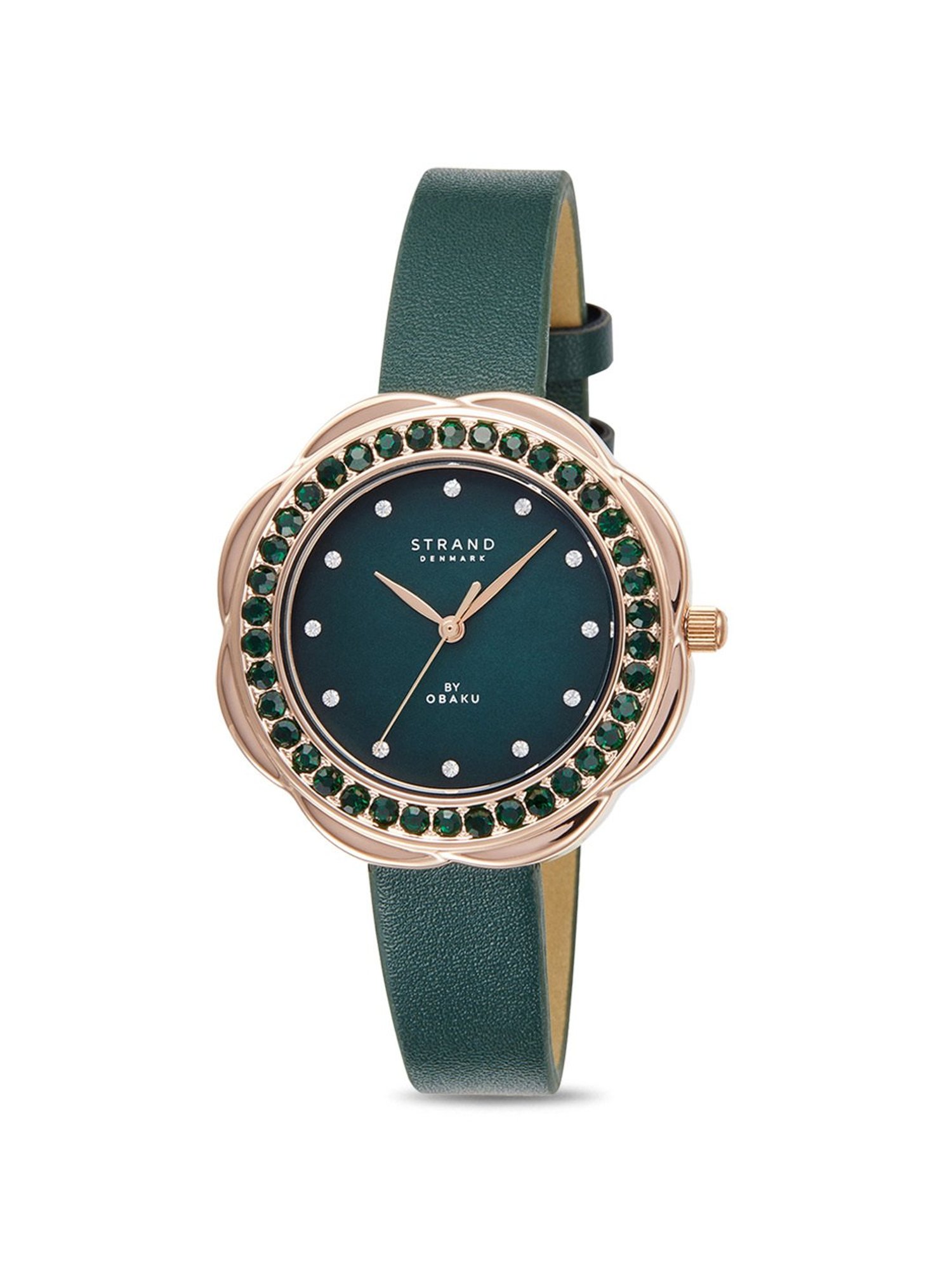 Strand By Obaku S735LXVEVE-CSE Cosmos Moss Analog Watch for Women