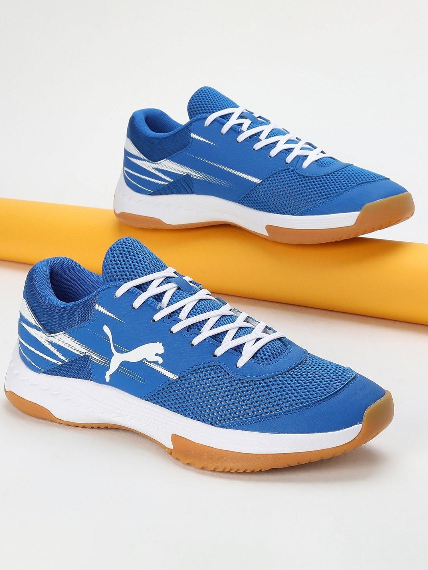 Puma Men's Varion II Blue Indoor Court Shoes