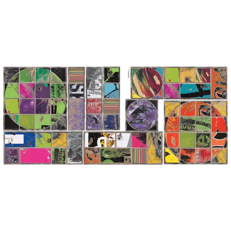 Art Board Skateboard Photo Circles Squares Wall Accent Set - Art of Board..