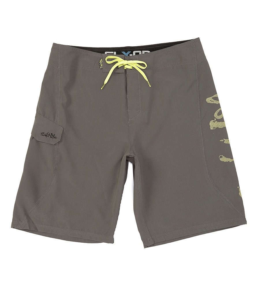 Salt Life Stealth Bomberz 22#double; Outseam Board Shorts