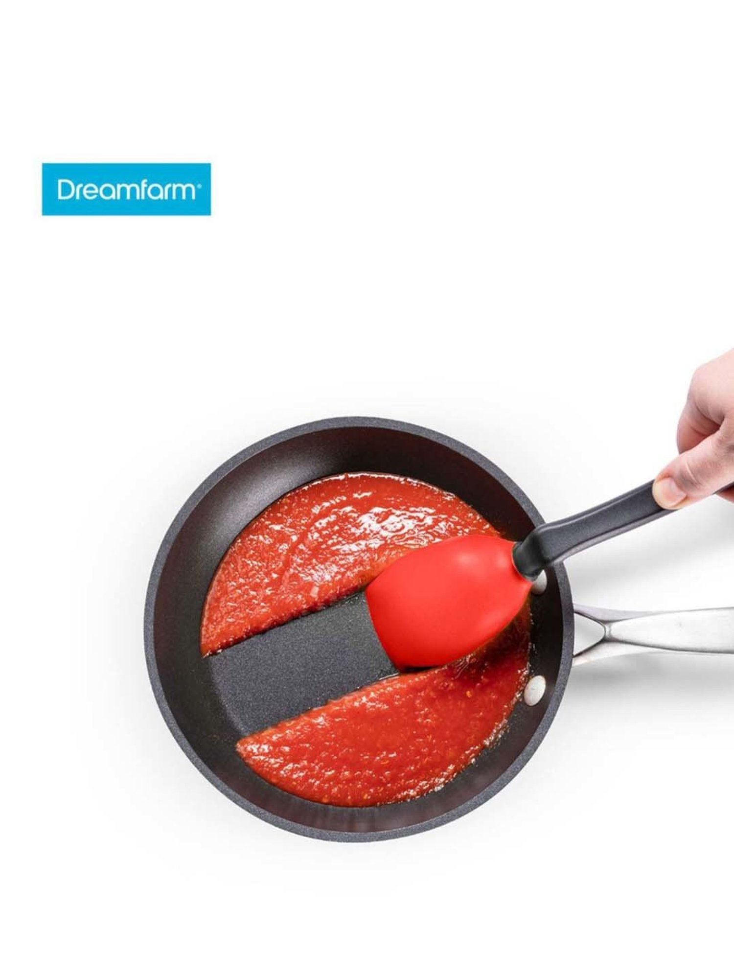 Dreamfarm Red Medium Sit Up Supoon With Measuring Lines