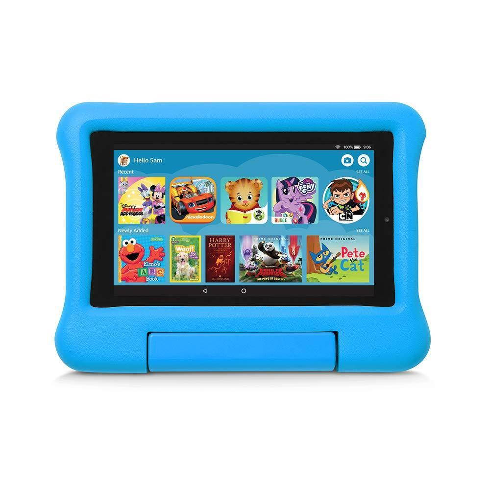 Kid-Proof Case for  Fire 7 (9th Generation - 2019 Release) - Blue