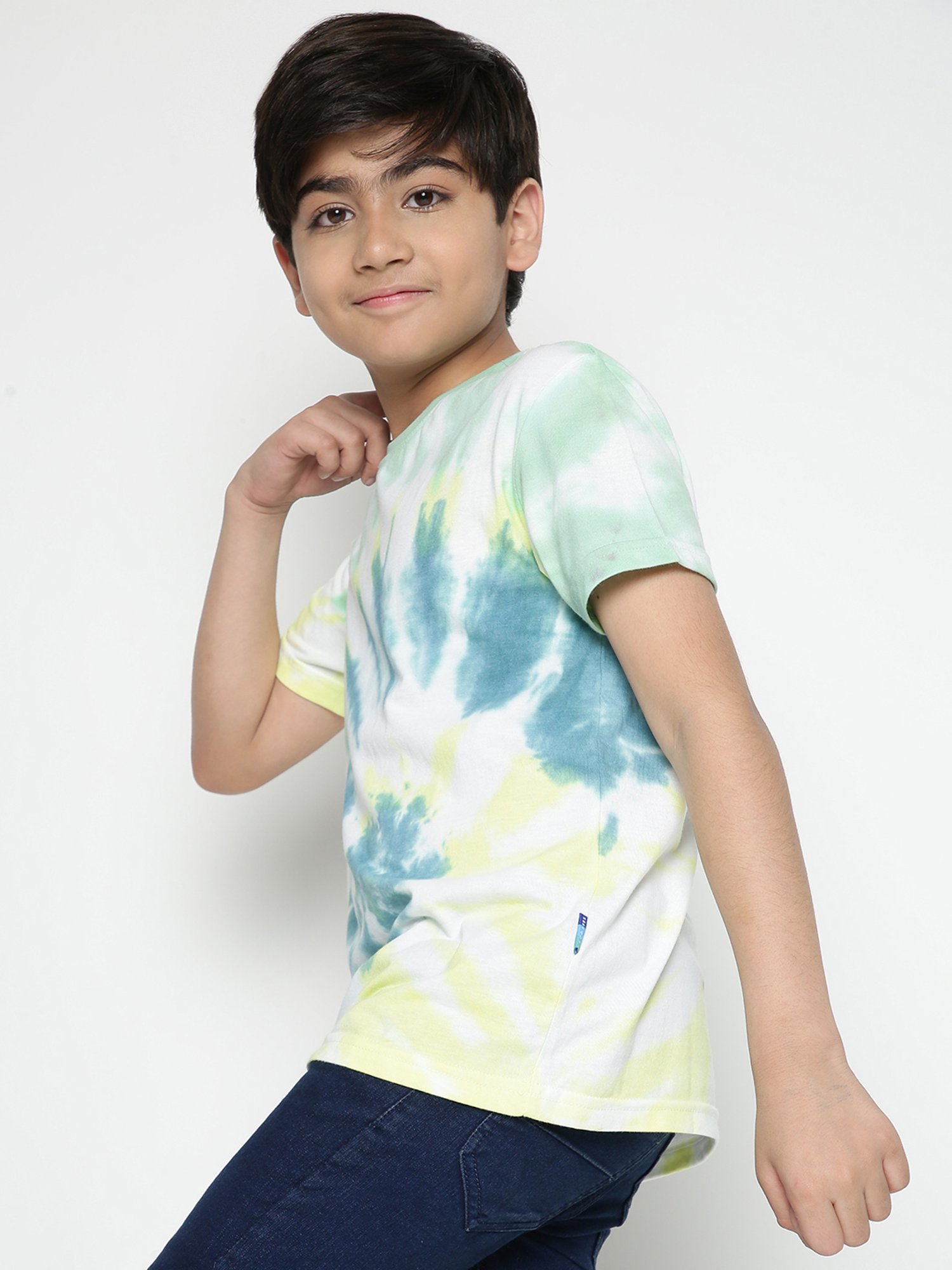 Lil Tomatoes Kids Multicolor Tie Dye T-Shirt