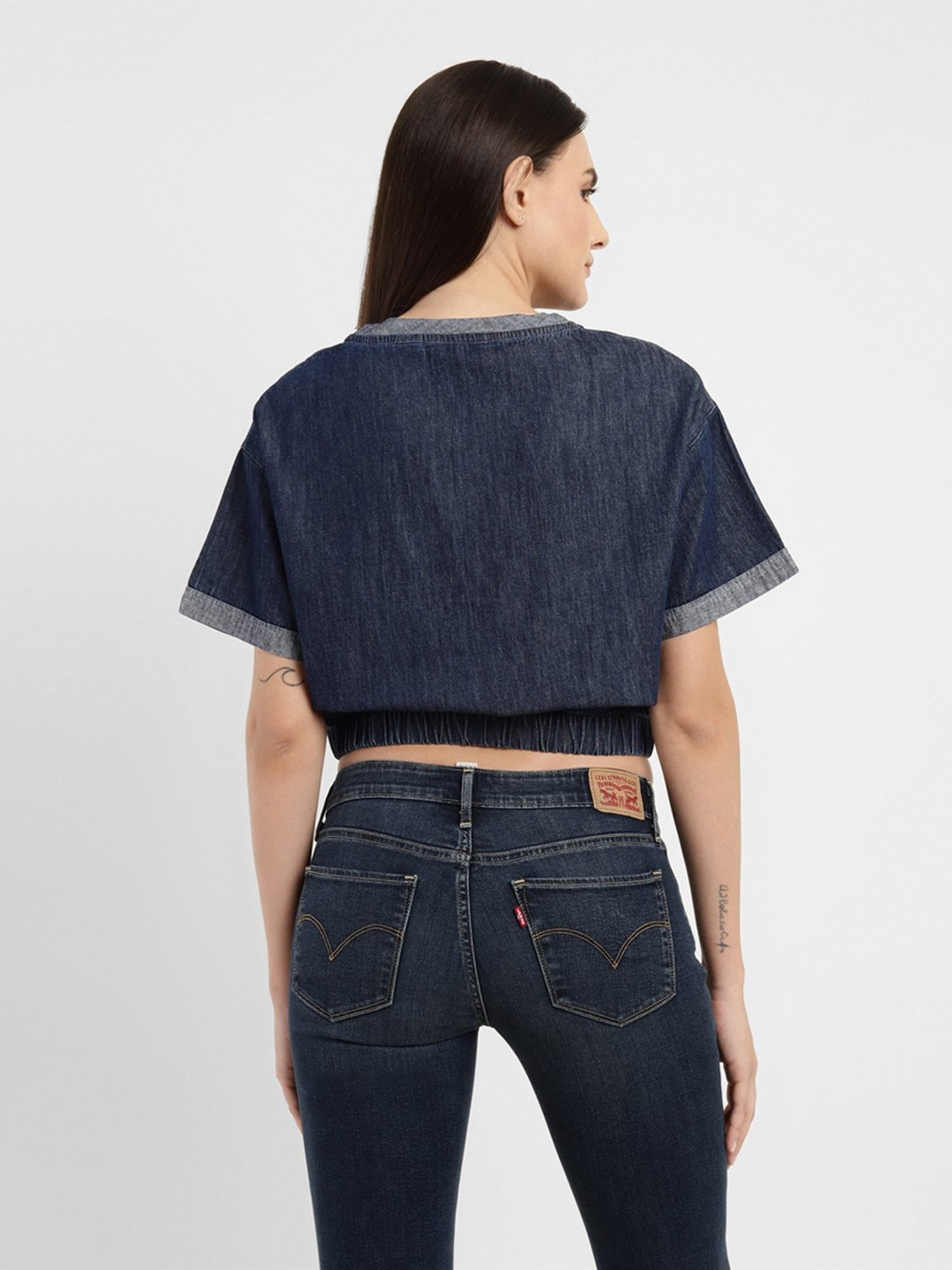 Levi's Blue Crop Top