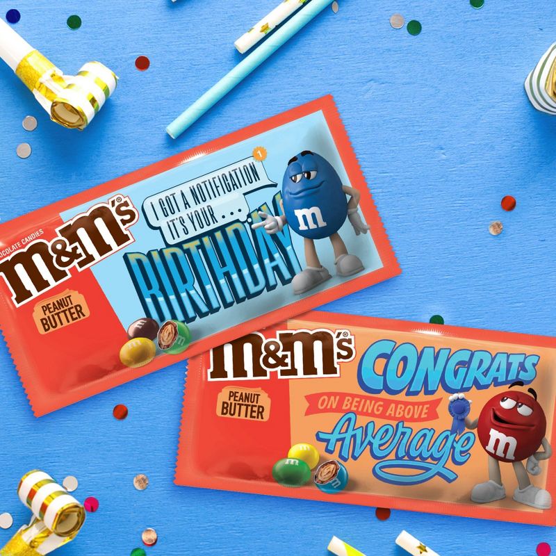 M&M's Peanut Butter Share Size Chocolate Candies - 2.83oz