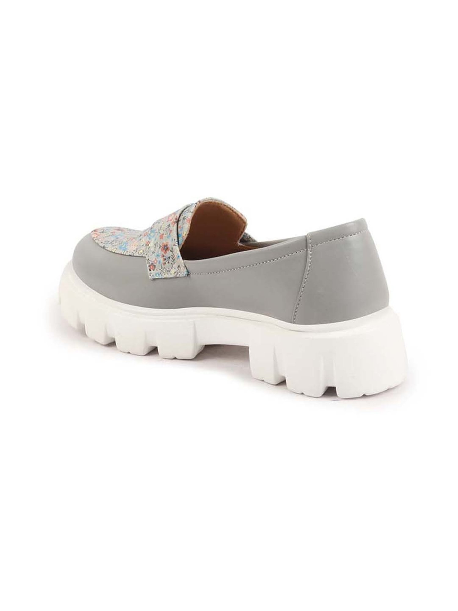 Fausto Women's Grey Casual Loafers