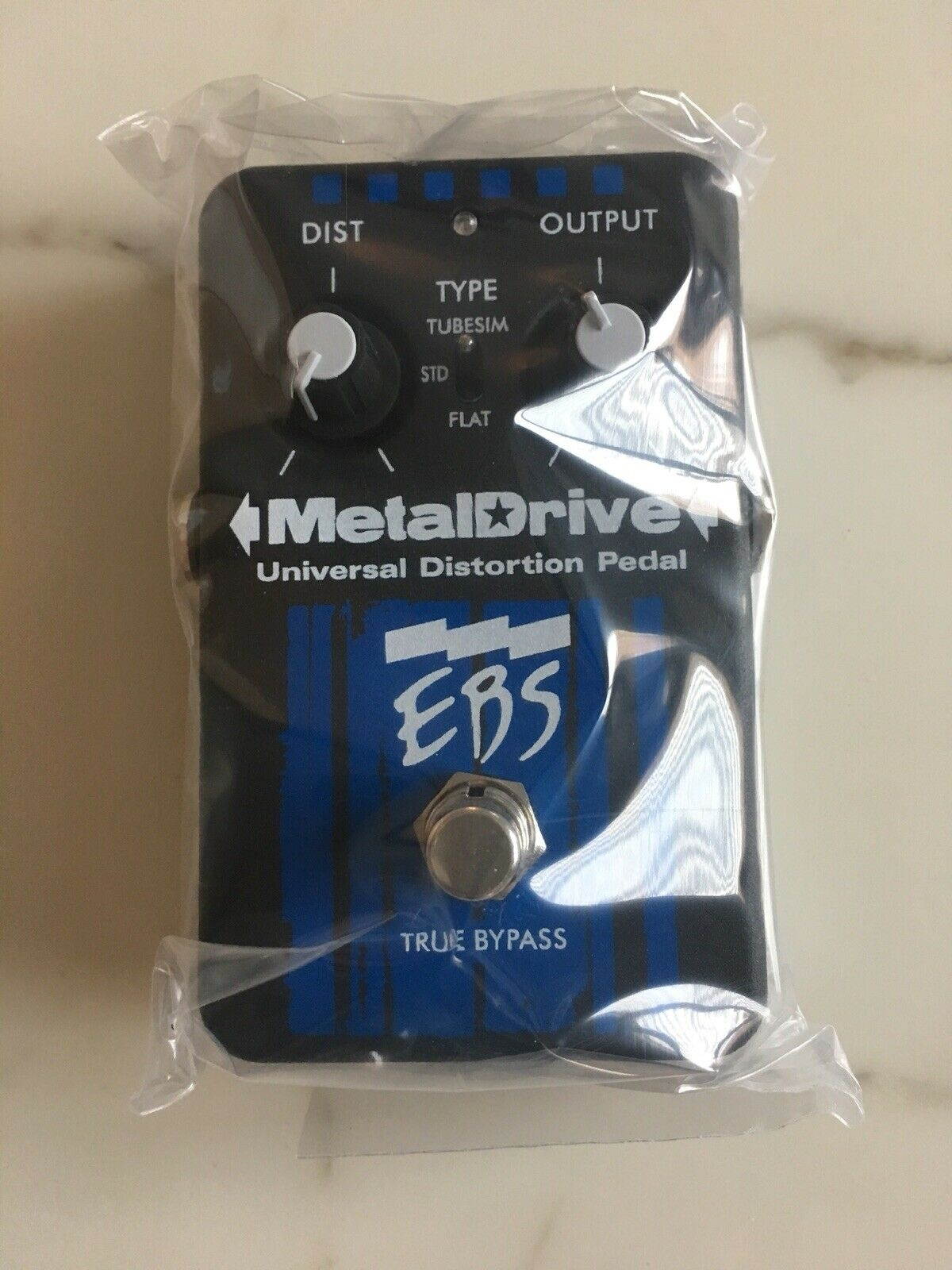 EBS Metaldrive Bass Metal Drive Universal Distortion Guitar Effect Pedal NEW