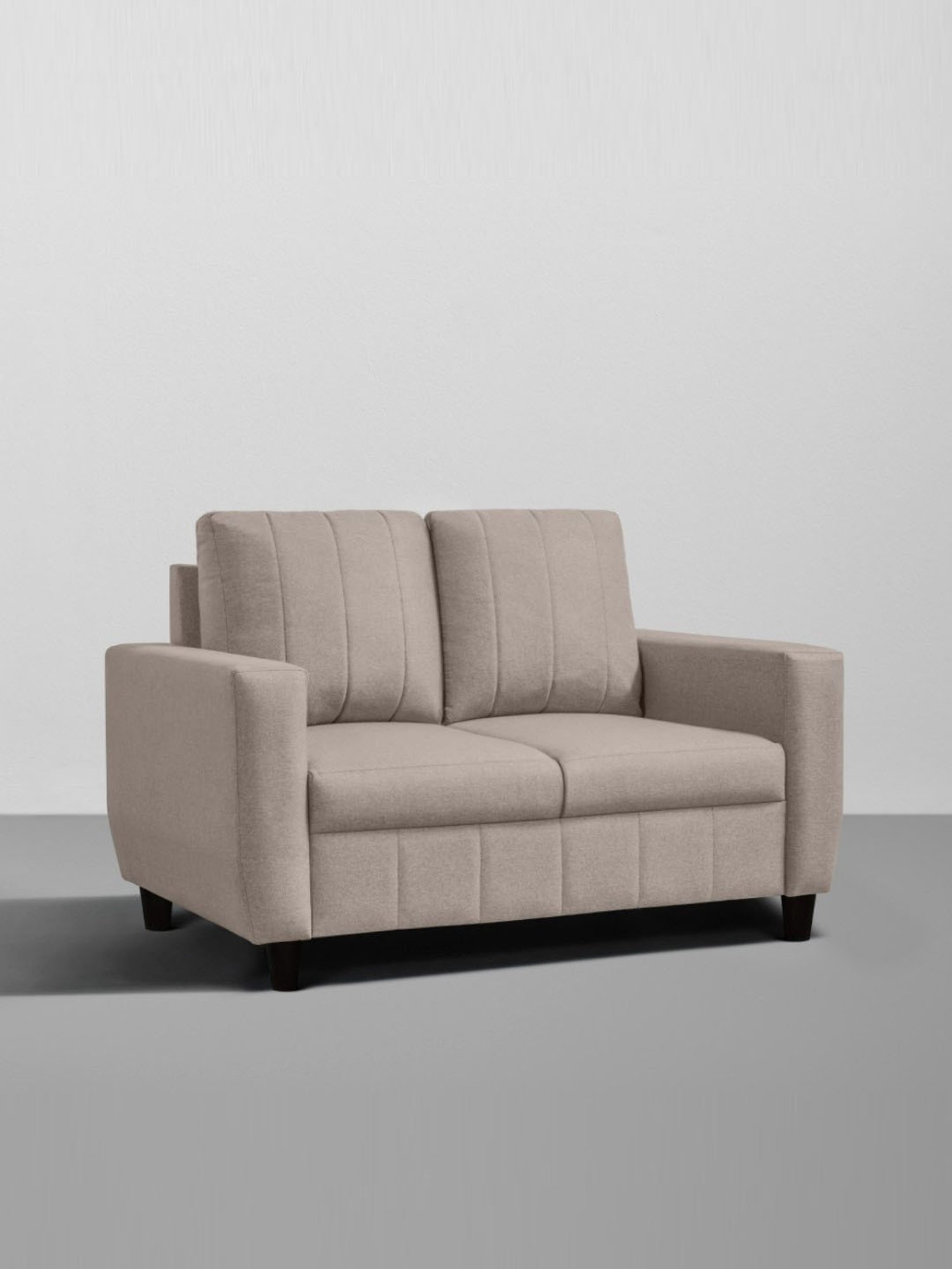 Sleepyhead Bae Pebble Brown Fabric 2 Seater Sofa