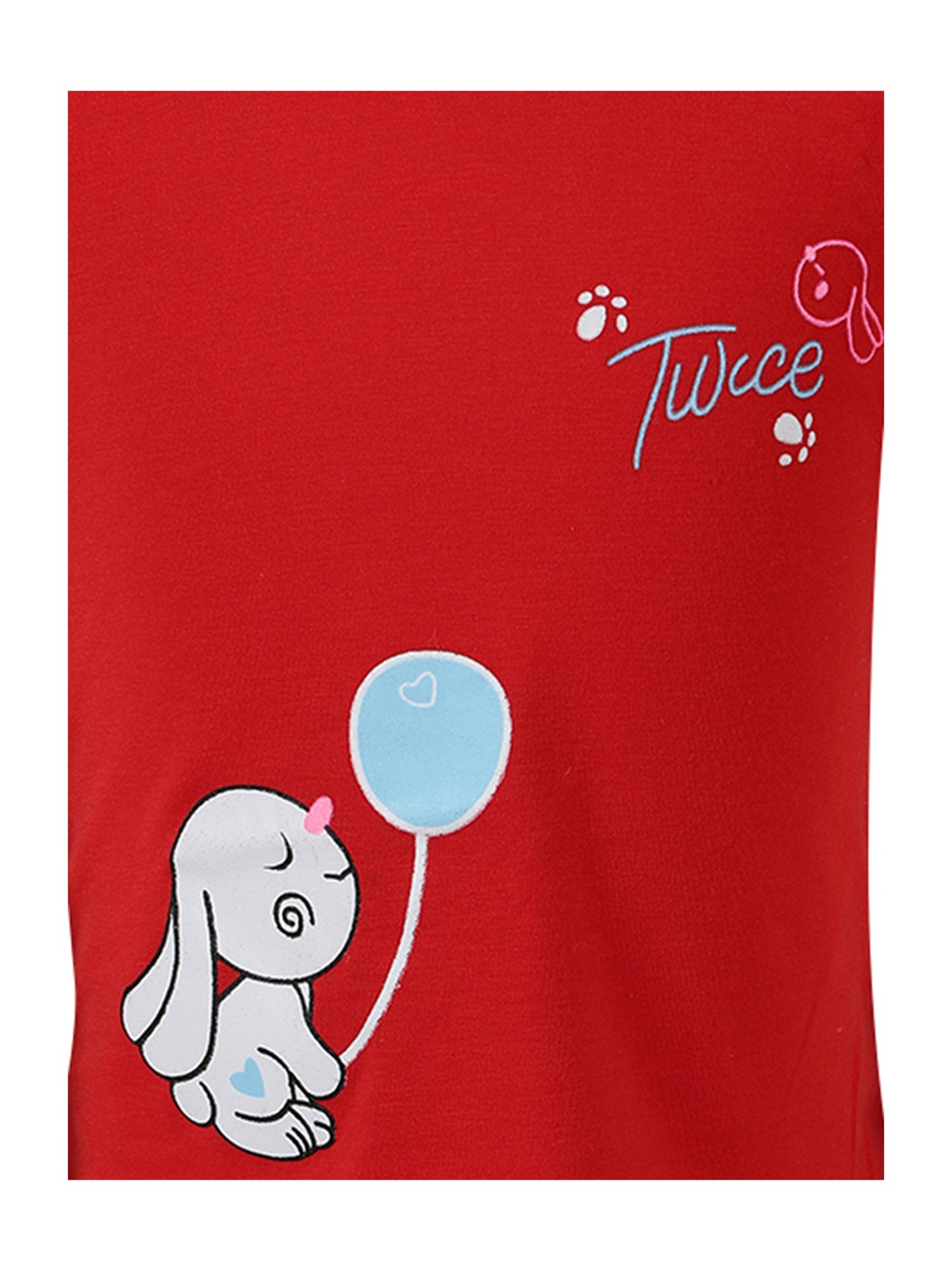 Passion Petals Kids Red Cotton Printed Top