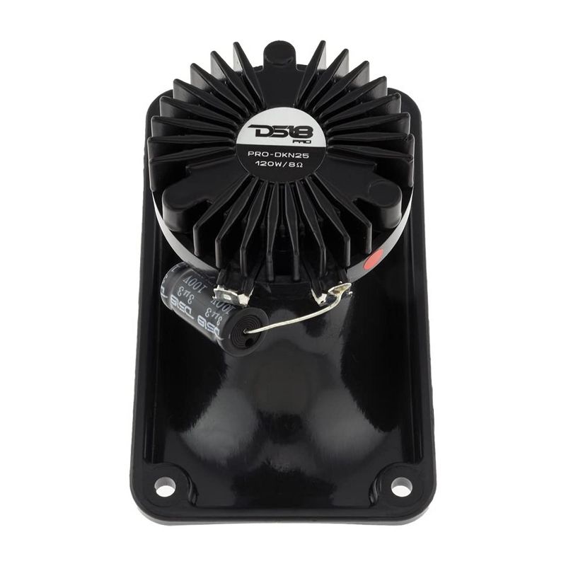 DS18 PRO-DKN25 1 Inch 120 Watts Max Power 60 Watt RMS 8 Ohm Twist On Throat Neodymium Magnet Driver with Phenolic Voice Coil (2 Pack)