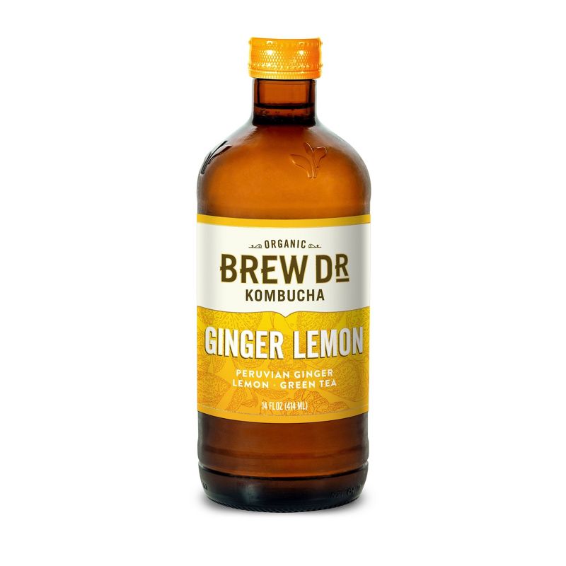 Brew Dr. Kombucha Ginger Lemon - 14 fl oz