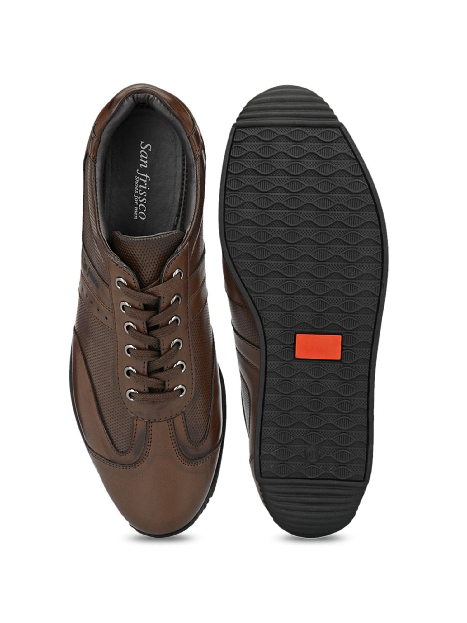 San Frissco Men's Sync Brown Casual Sneakers