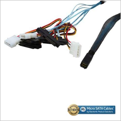 Internal Mini SAS HD SFF-8643 to 4 x 29-Pin SAS SFF-8482 Cable 1 Meter