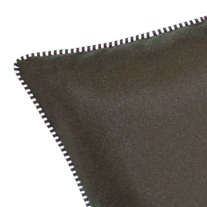 18" x 18" Striped Floral Roses Decorative Patio Throw Pillow - Edie@Home