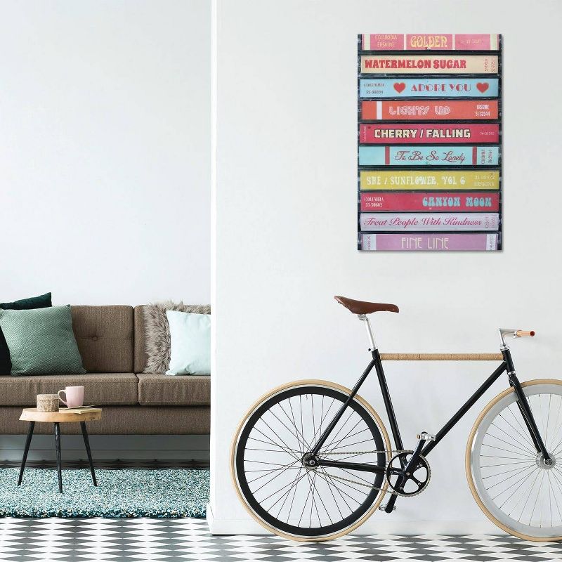 Harry Styles Fine Line As Cassettes by Jordan Bolton Unframed Wall Canvas - iCanvas