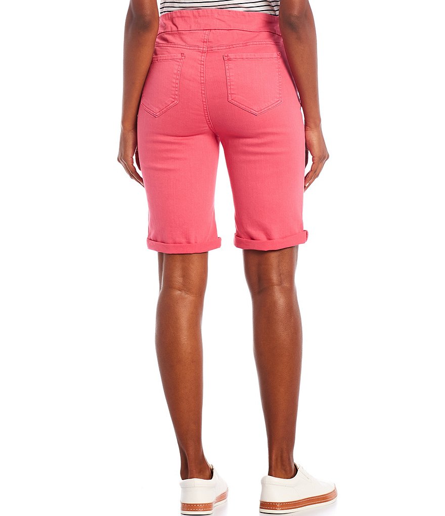 Westbound Petite Size the HIGH RISE fit Pull-On Bermuda Shorts