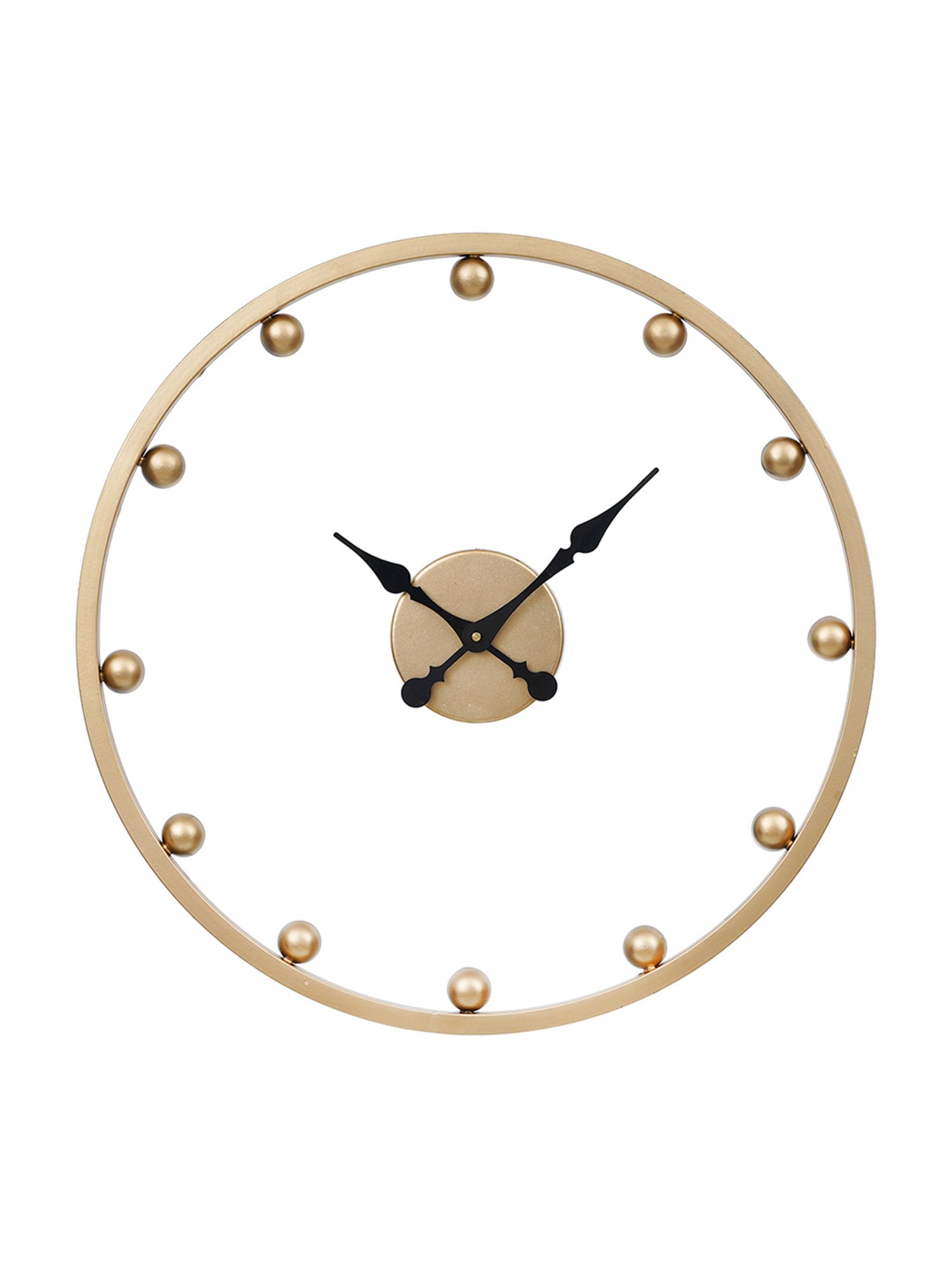 CHRONIKLE Classic Round Brass Iron Wall Clock