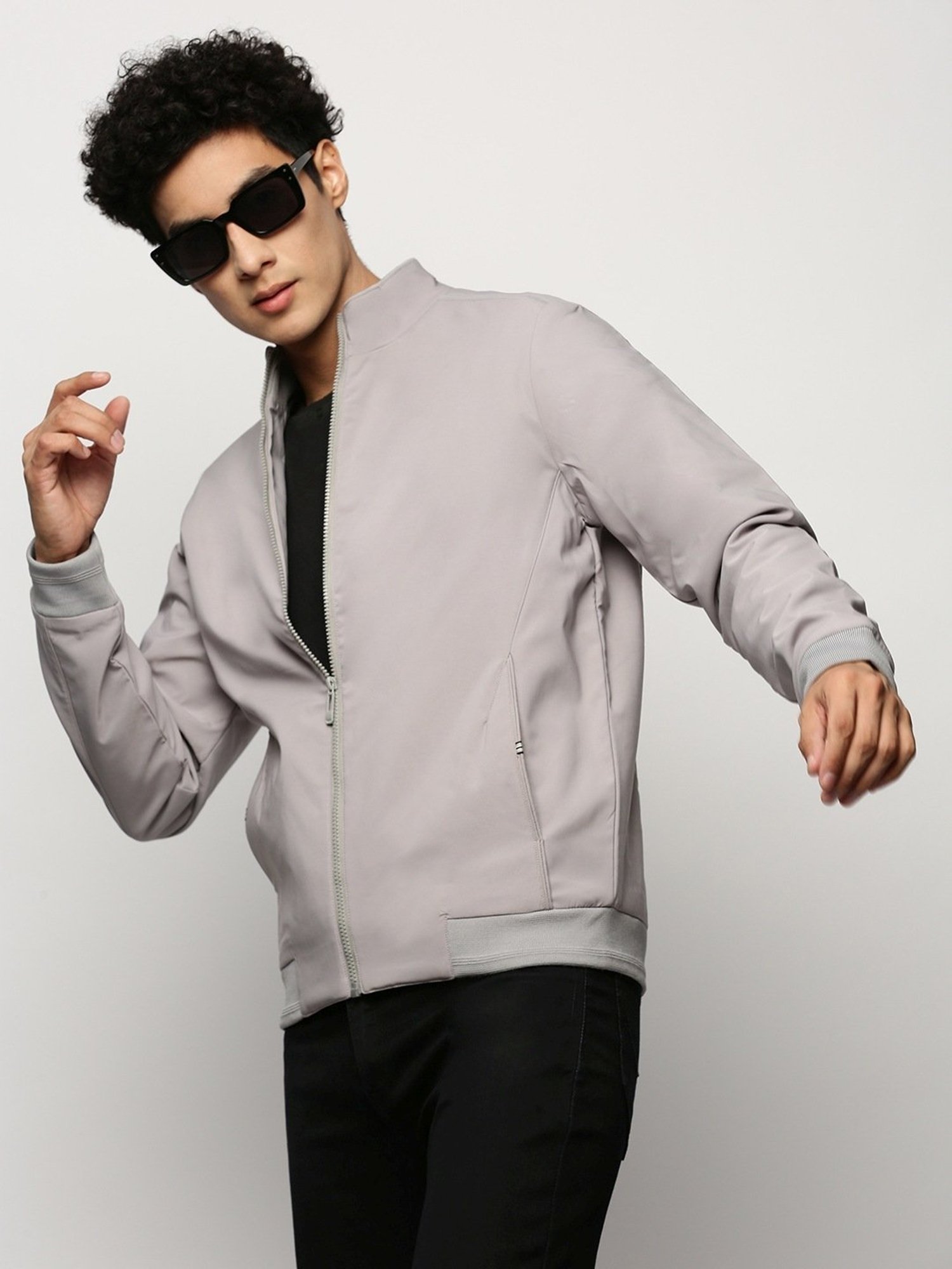 SHOWOFF Grey Slim Fit Jacket