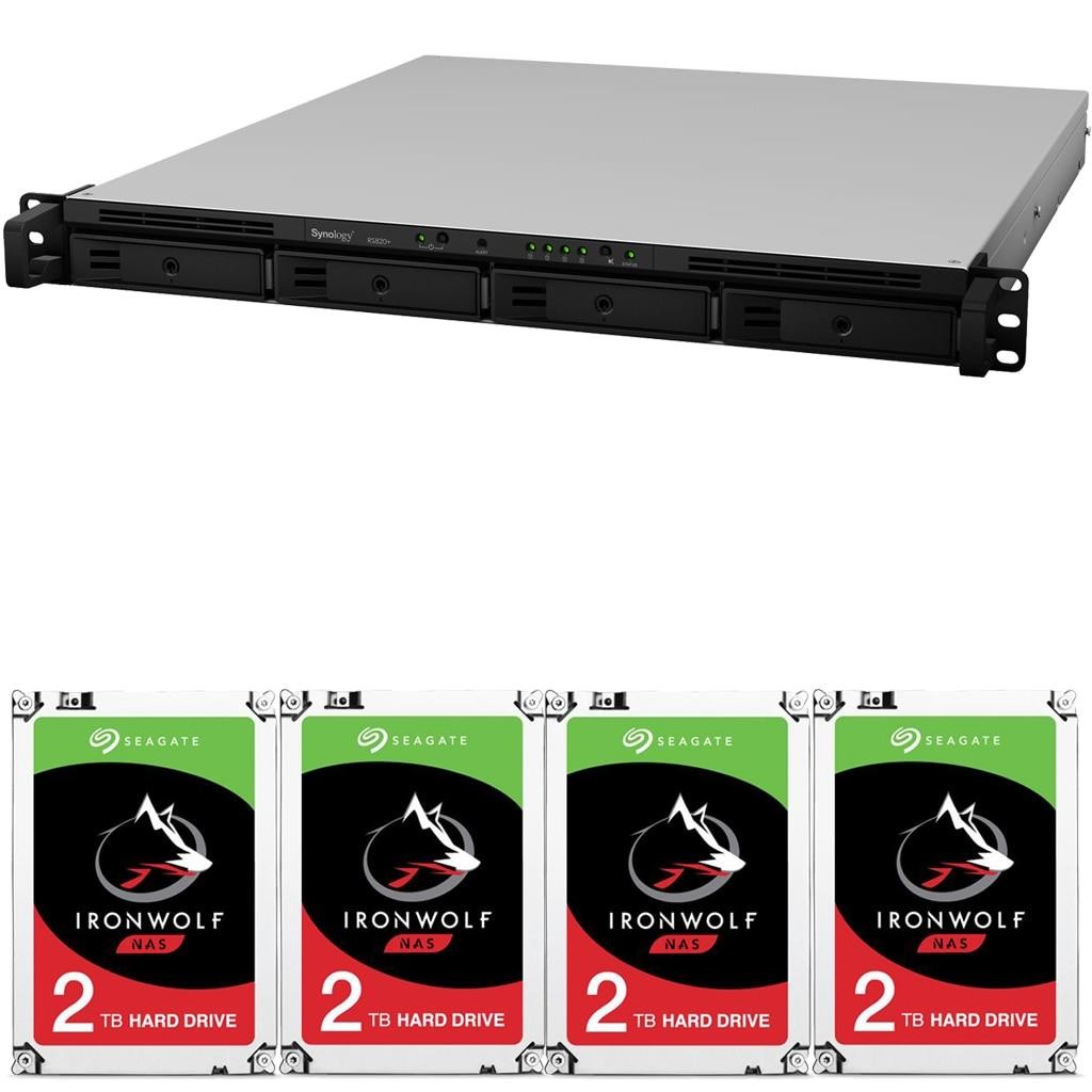 Synology RS820+ 4-Bay RackStation NAS with 18GB RAM and  40TB (4x10TB) of Seagate Ironwolf NAS Drives Fully Assembled and Tested By CustomTechSales