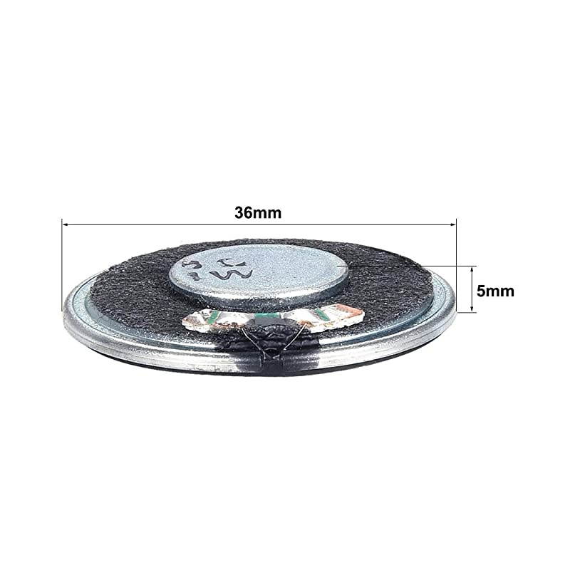 1W 8 Ohm DIY Speaker 36mm Round Shape Replacement Loudspeaker 2pcs