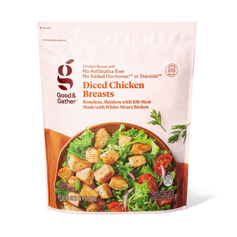 Diced & Grilled Chicken Breast - Frozen - 20oz - Good & Gather™