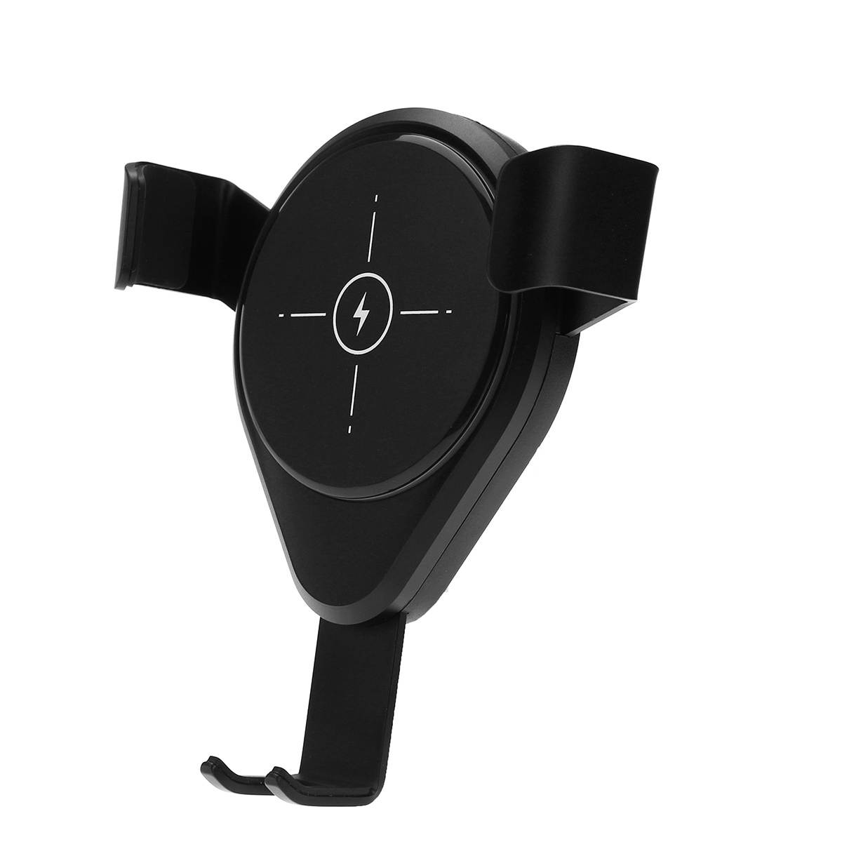 X9 10W Qi Wireless Charger Gravity Linkage Automatic Lock Air Vent Car Phone Holder Car Mount for 4.0-6.5 Inch Smart Phone Black