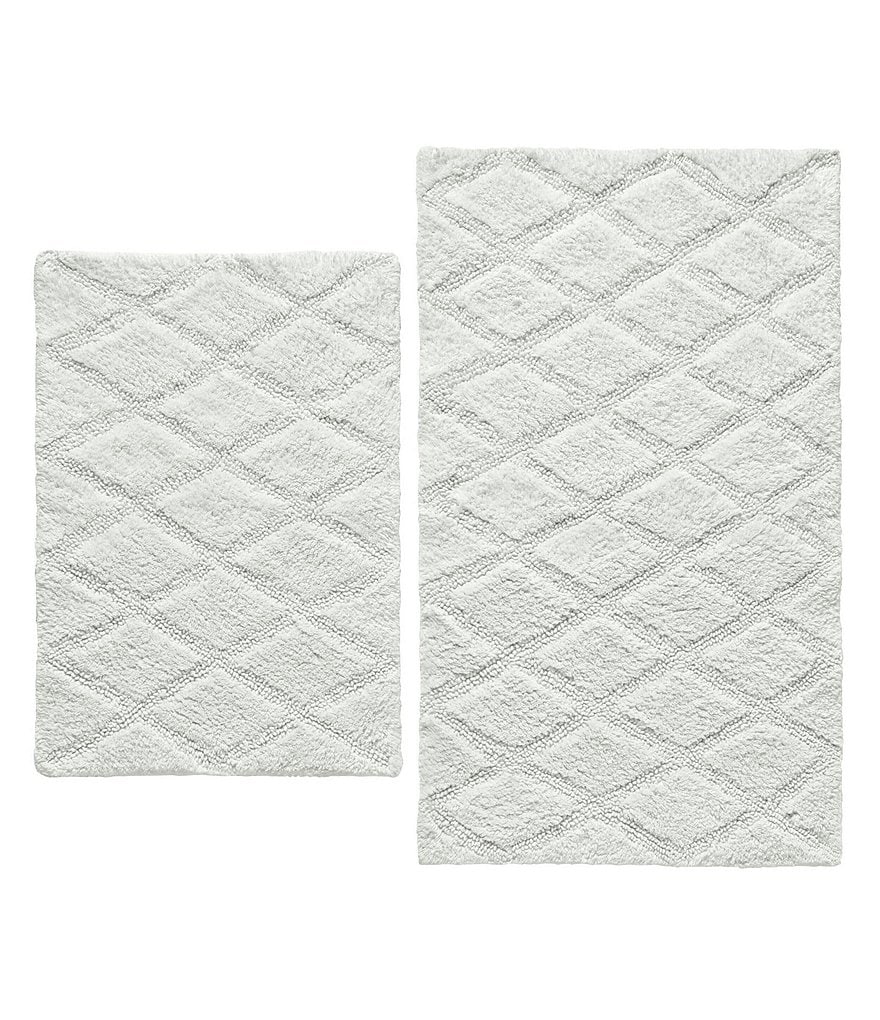 Vera Wang Tufted Diamond Reversible Bath Rug 2-Piece Set