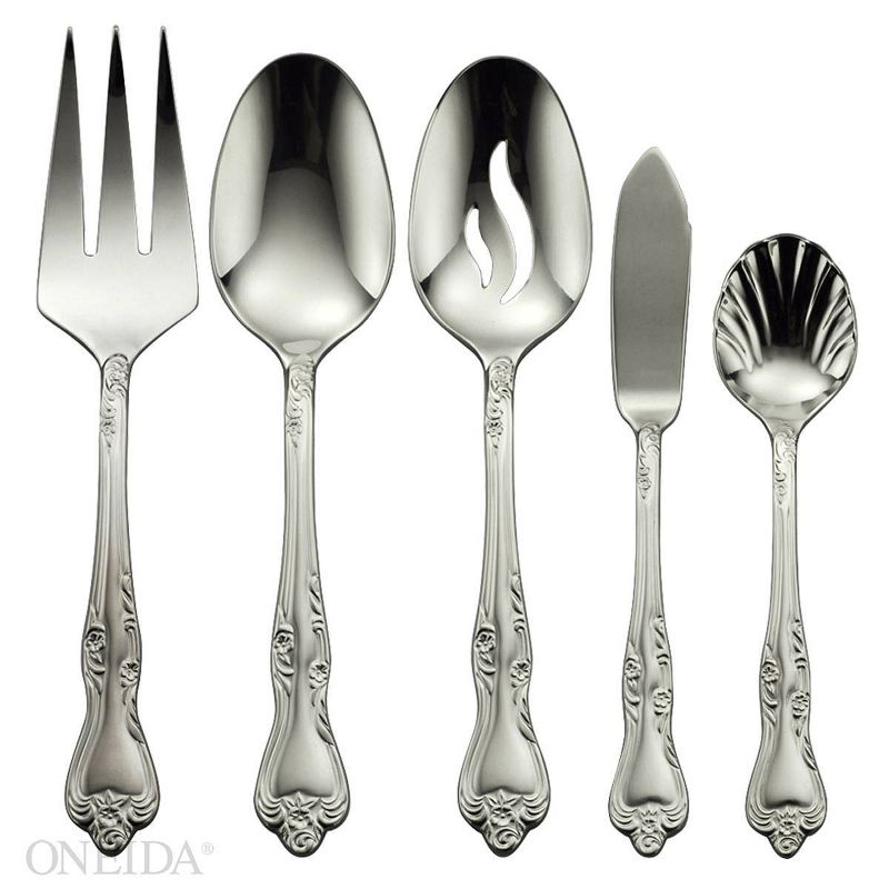 45pc Stainless Steel Azelea Everyday Silverware Set - Oneida