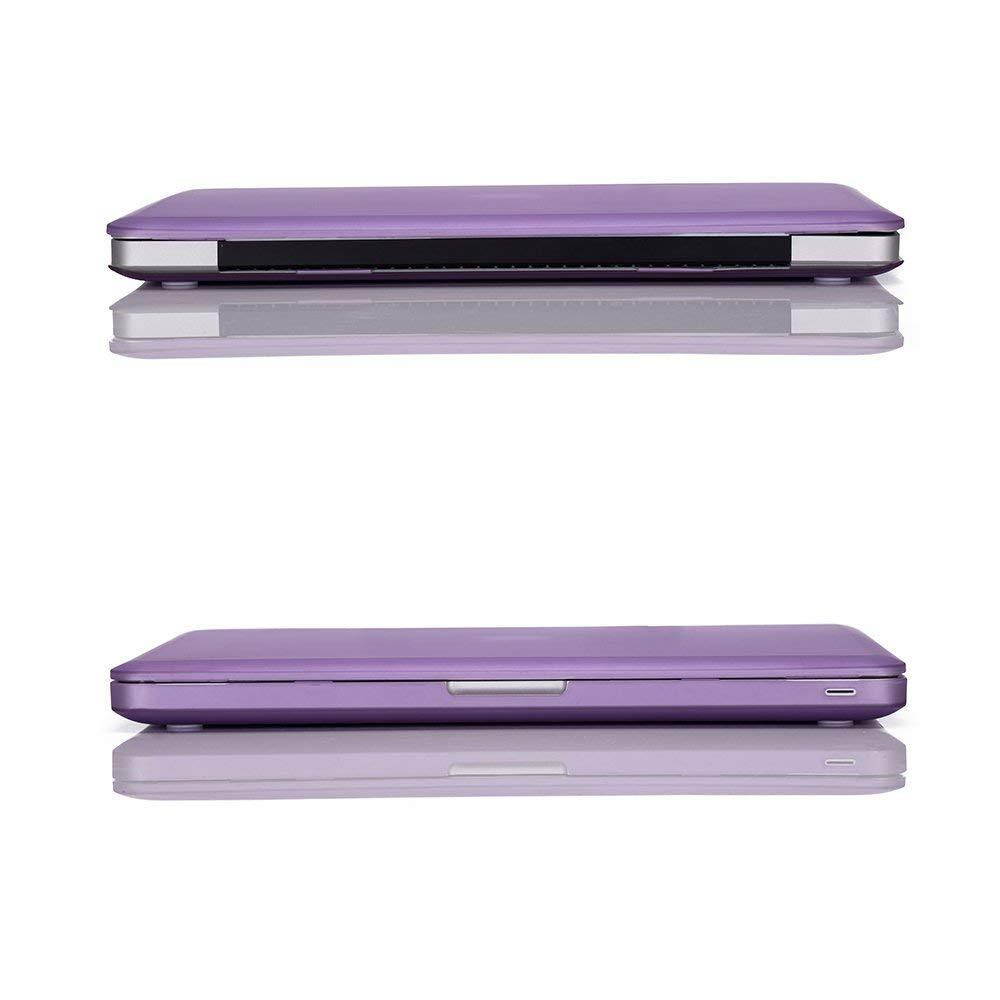 MacBook Pro 15 Case 2011/2010/2009 Release A1286, Ruban Hard Case Shell Cover and Keyboard Skin Cover for Apple MacBook Pro 15 Inch with CD-ROM - Purple