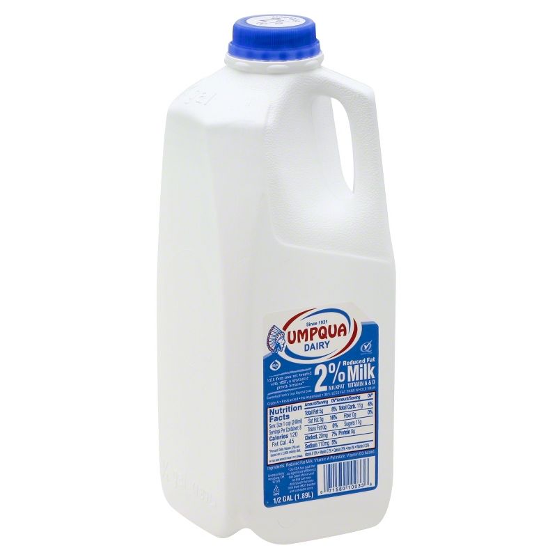 Umpqua Dairy 2% Milk - 0.5gal