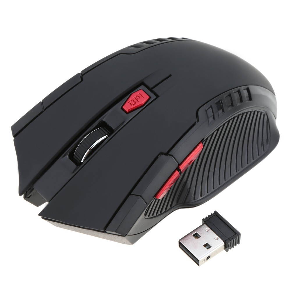 2.4G Wireless Gaming Mouse Portable 2400DPI Adjustable Optical for PC