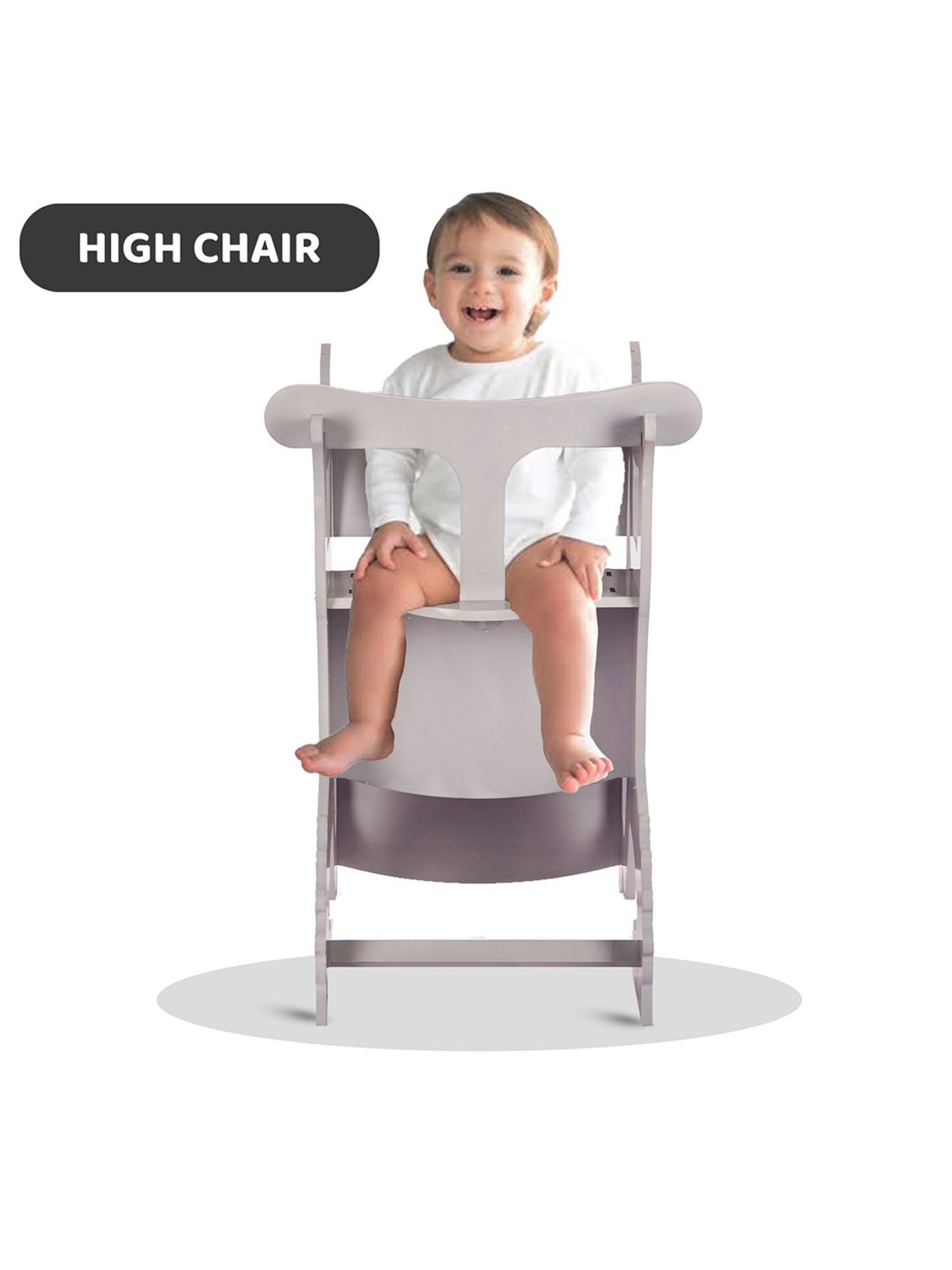 Kiddery White 3 in 1 Cavalla Rocking Horse