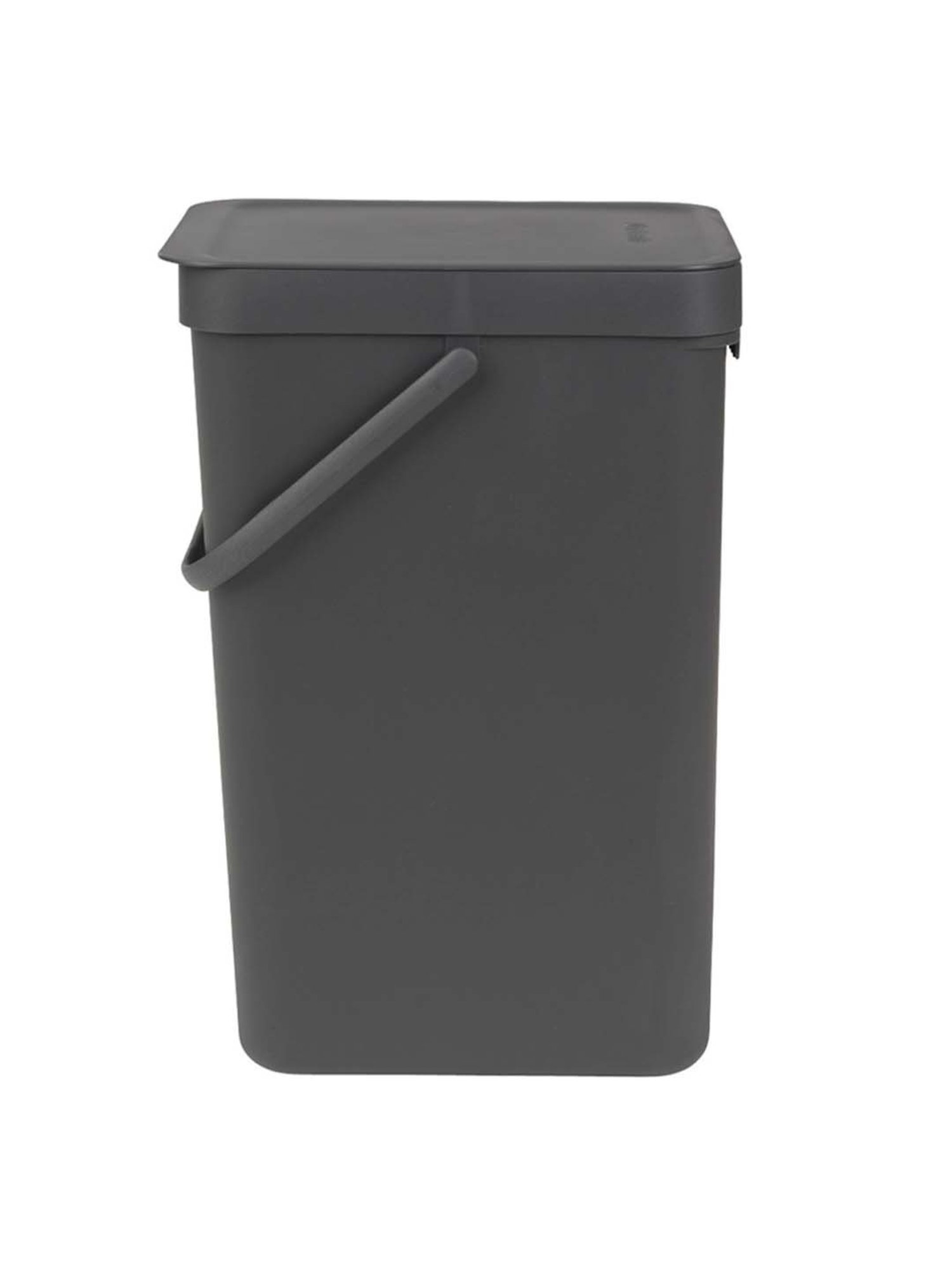 BRABANTIA Sort & Go Grey Plastic Dustbin (16 L) - Set of 1