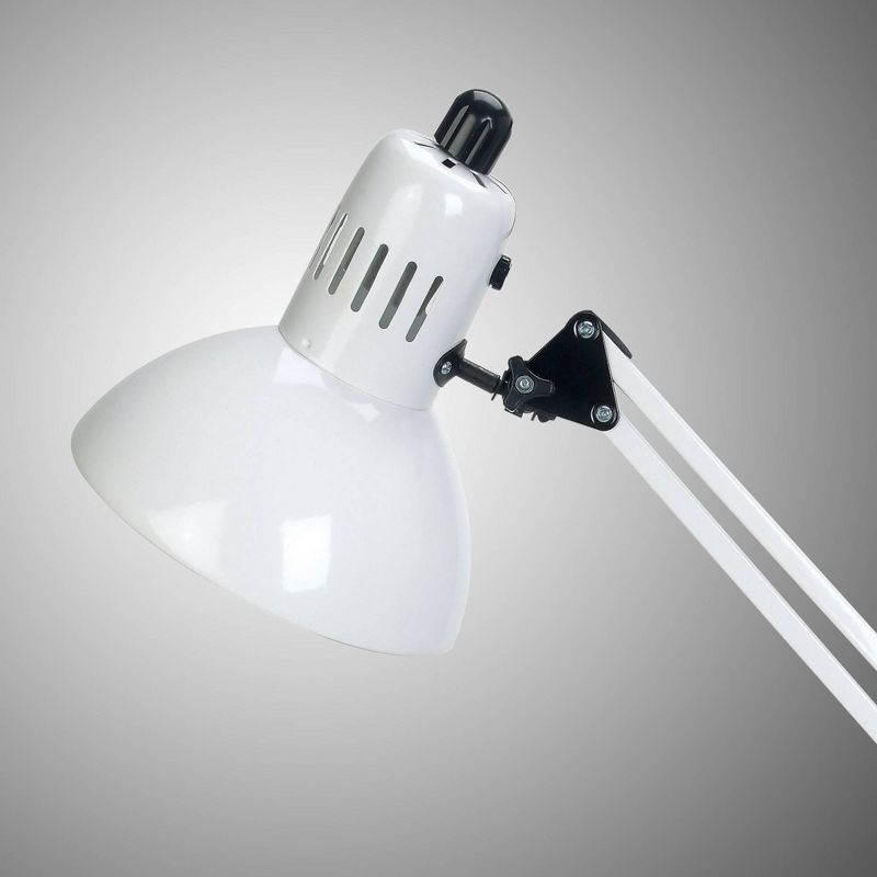 Lite Source Swing-Arm 1 Light Desk Lamp White - Lite Source