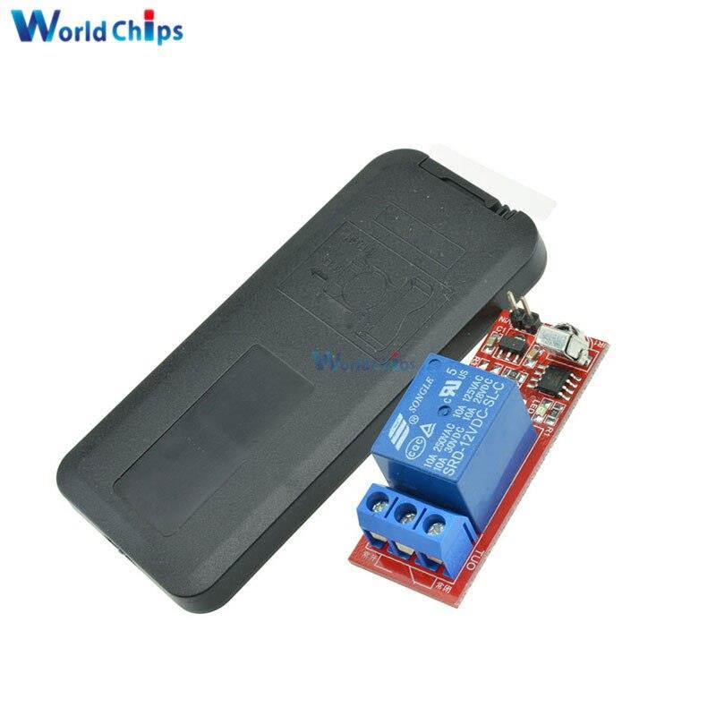 12V 1 Channel Infrared Switch Relay Driving Module Board Remote Controller UPD6122 NED Coding Module