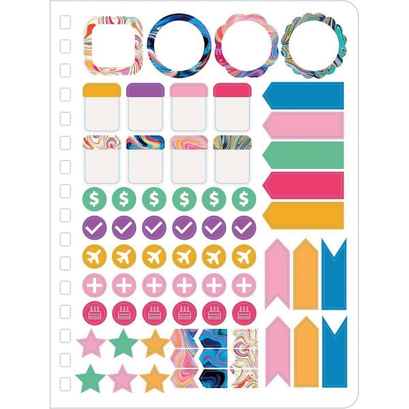 2021-22 17 Month Academic Planner 7.75" x 9.5" Brush Strokes  - Lang