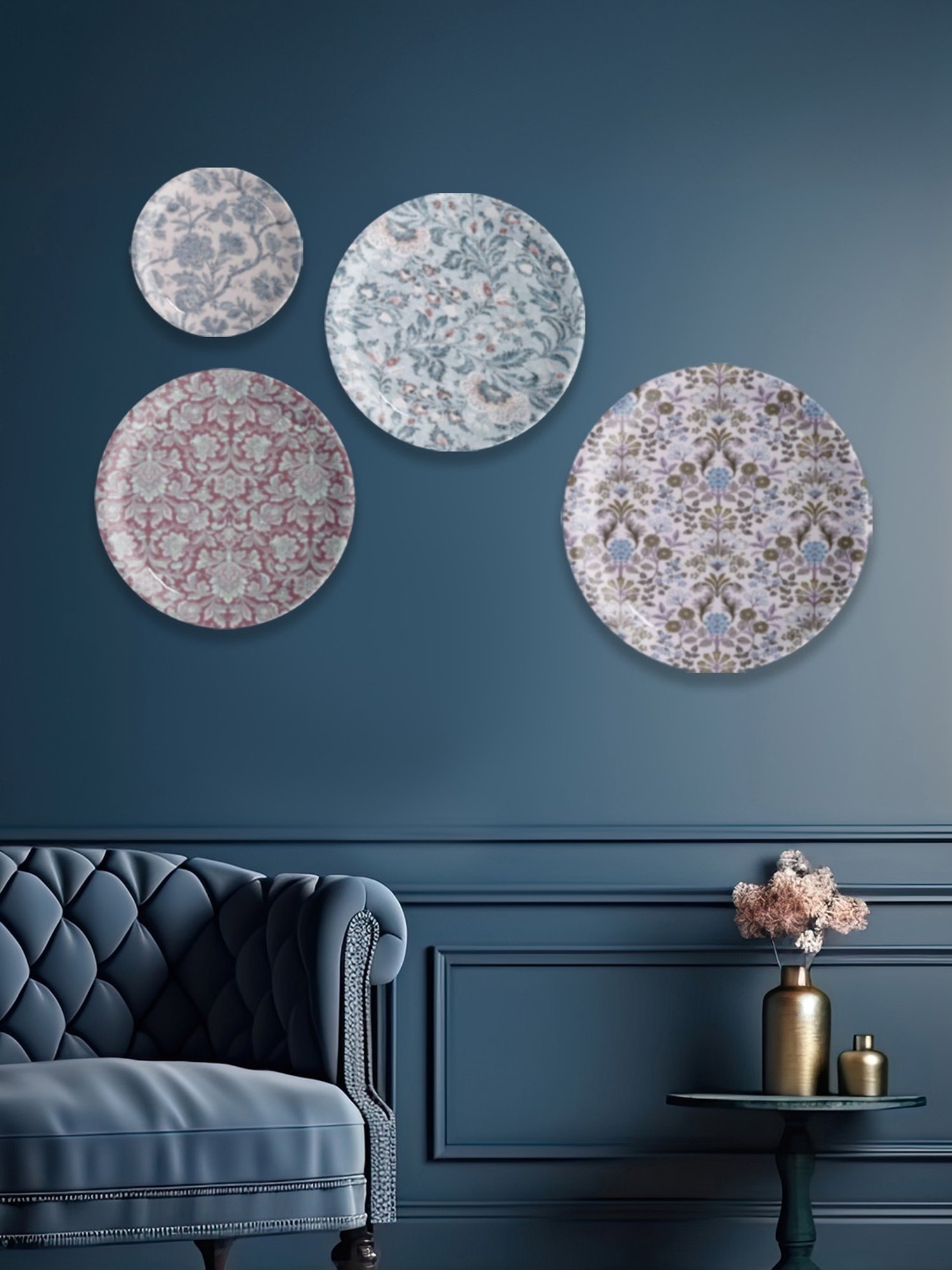 Nestroots Ethnic Ditsy Multicolor Porcelain Wall Plate