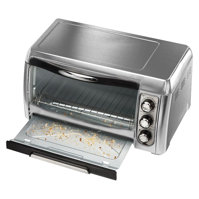 Hamilton Beach 6 Slice Convection Toaster Oven - Stainless Steel/Black- 31333