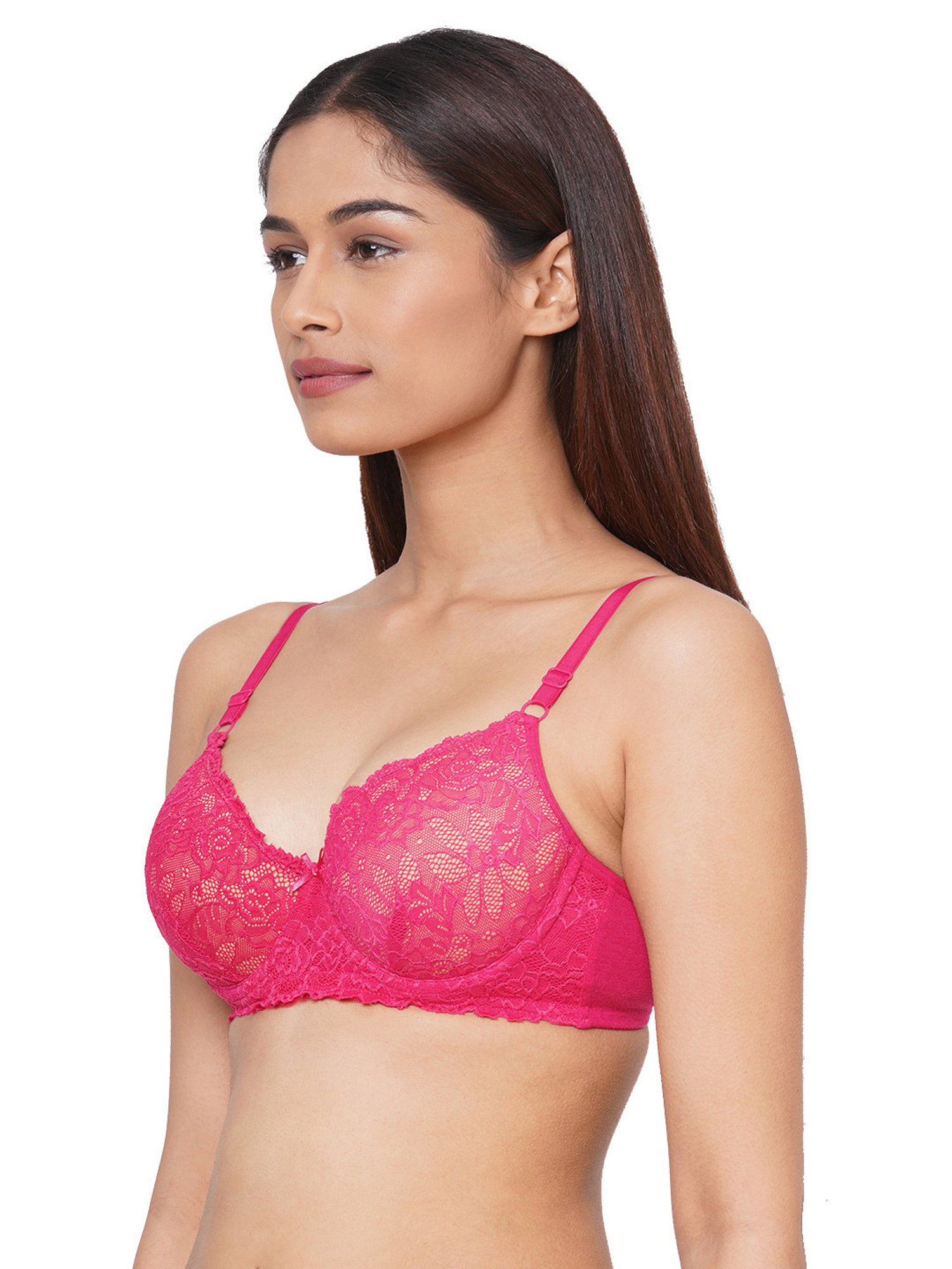 Inner Sense Black & Pink Full Coverage T-Shirt Bra - Pack of 3